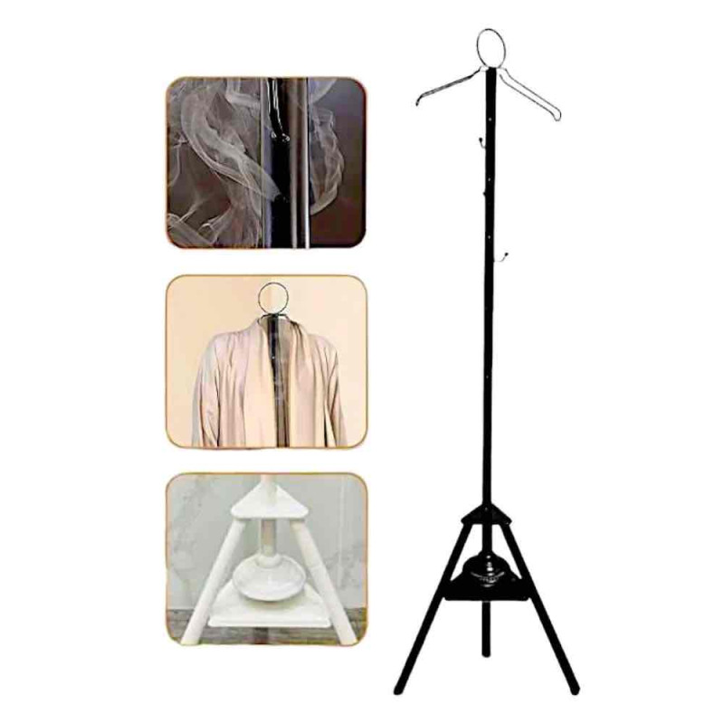 علاقة ملابس بتصميم بسيط مع مبخرة لتبخير الملابس