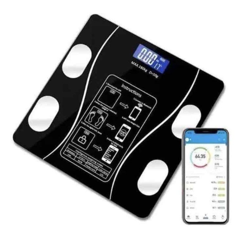 الميزان الذكي لقياس الوزن الى 180 كيلو مع قياس العضلات وكتلة الجسم من دينكس DX1717